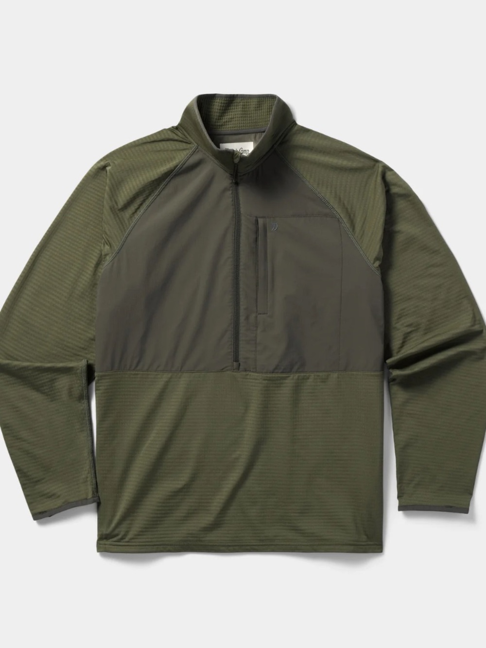 Duck Camp Lightweight Grid Tech Fleece 1/2 Zip Size L